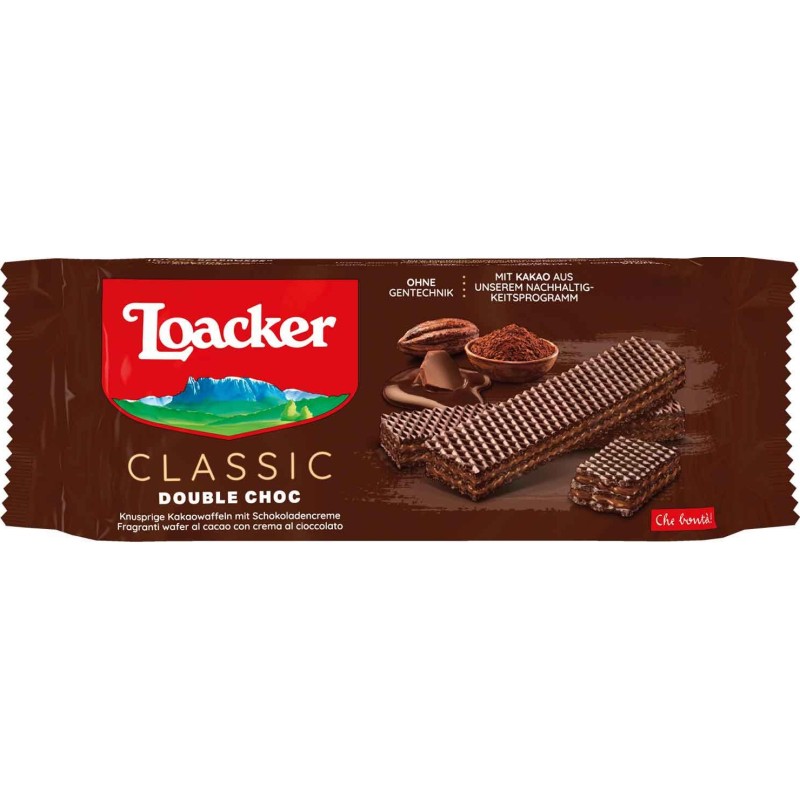 LOACKER CLASSIC DOUBLE CHOC 135 GR X 18 CF