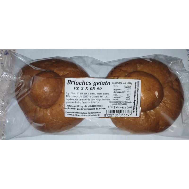DOLCIARIA 2 L BRIOCHES GELATO 90 GR X 2 PZ X 13 CF