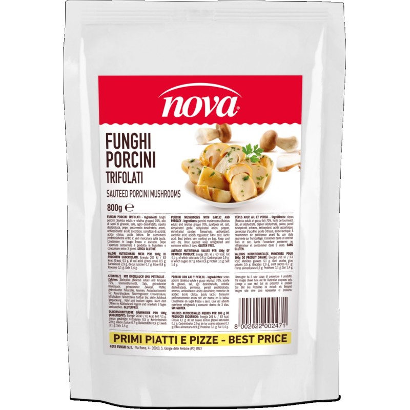 NOVA FUNGHI PORCINI BUSTA GR 800