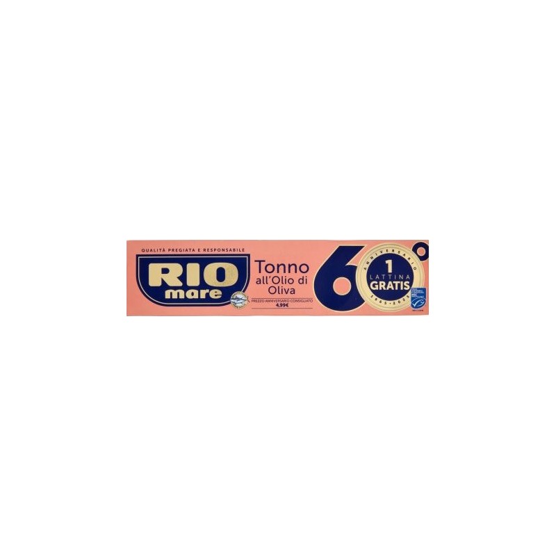 RIOMARE TONNO OLIO OLIVA FLASH € 4,99 80 X 4 PZ