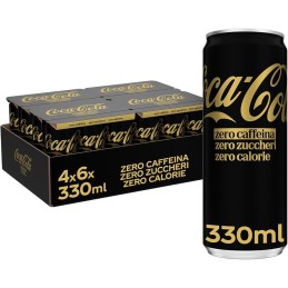 COCA COLA ZERO S.CAFFEINA LATT. 330 ML X 24 PZ