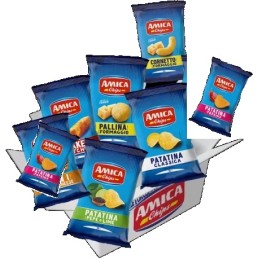 AMICA CHIPS CARTONE MISTO PATATINA 100 GR X 20 CF