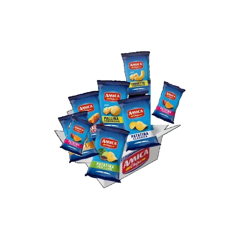 AMICA CHIPS CARTONE MISTO PATATINA 100 GR X 20 CF