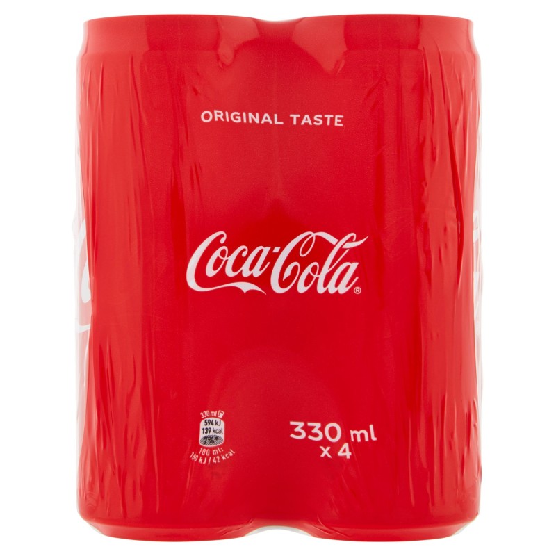 COCA COLA X 4 LATTINA 33CL