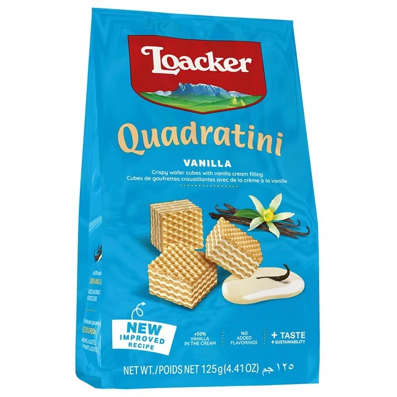 LOACKER QUADRATINI VANIGLIA 125 GR X 12 CF