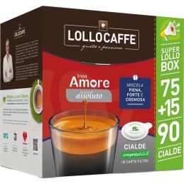 LOLLO CAFFE\' ASSOLUTO CIALDA 75+15 OMAGGIO