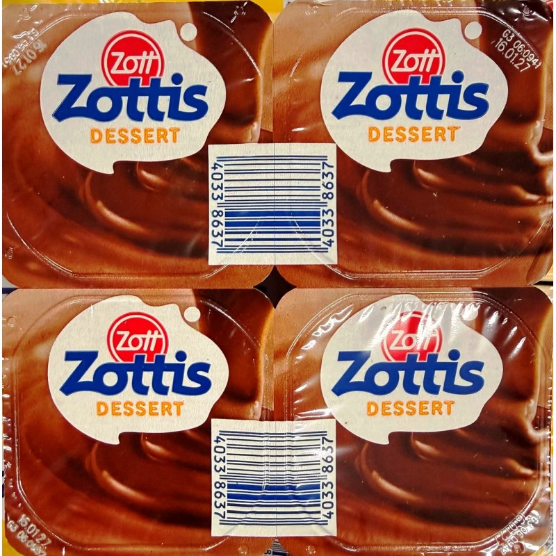 ZOTTI\'S  DESSERT DI LATTE CACAO 4X115  GR. X 6 CF