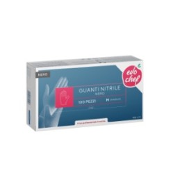GUANTI EVO CHEF NERO L X 100 PZ