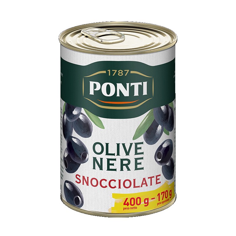 OLIVE NERE DENOCCIOLATE PONTI LATTA 400