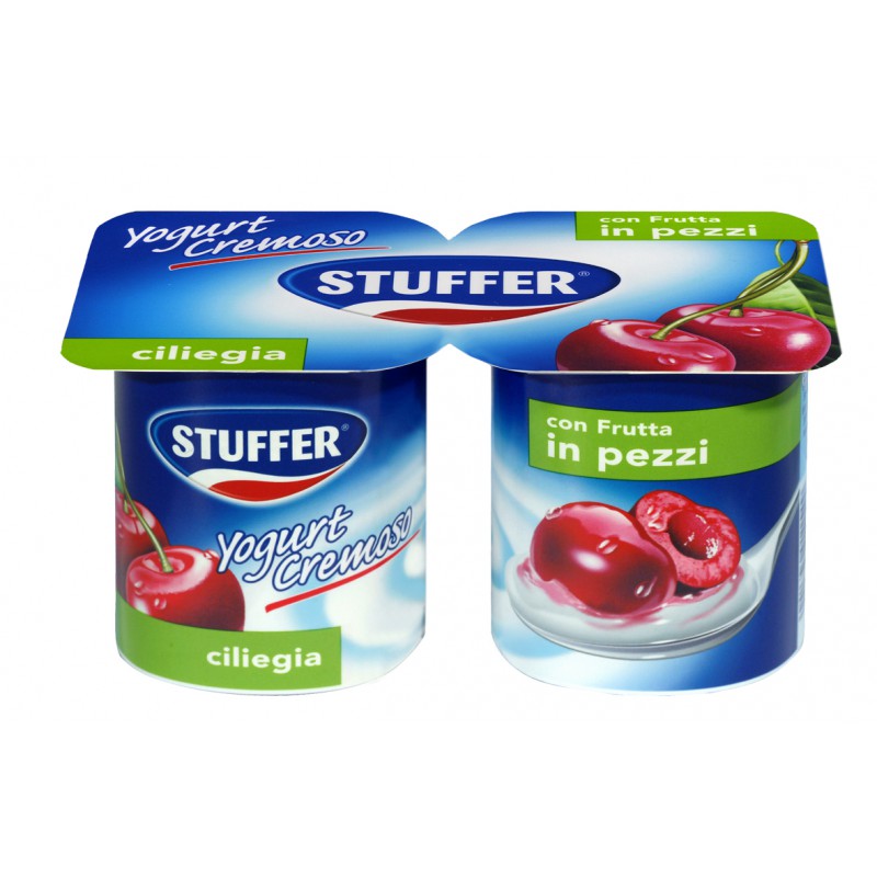 STUFFER YOG.CREM. CILIEGIE PEZZI 2X125 GR.