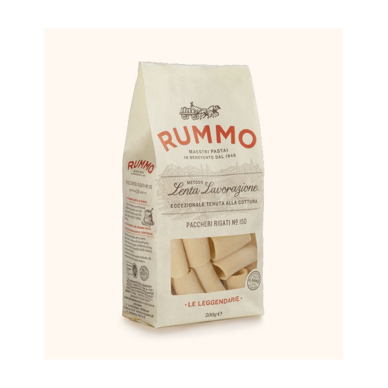 RUMMO PACCHERI RIGATI 150 500 GR X 12 PZ