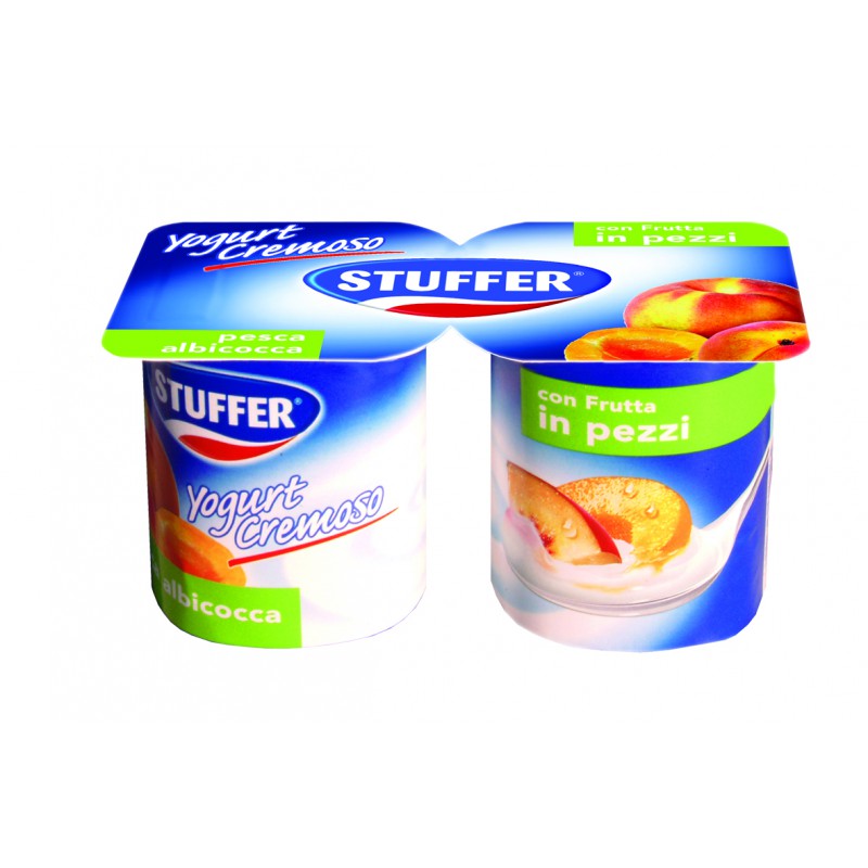 STUFFER YOG.CREM. PES./ALB. PEZZI 2X125 GR.