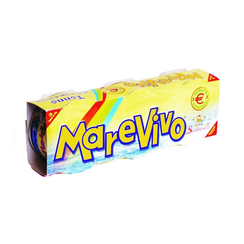 TONNO MAREVIVO OLIO GIRASOLE 80 GR X 3